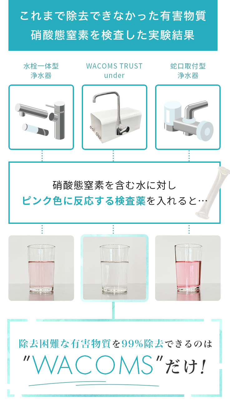 硝酸態窒素を検査した実験結果